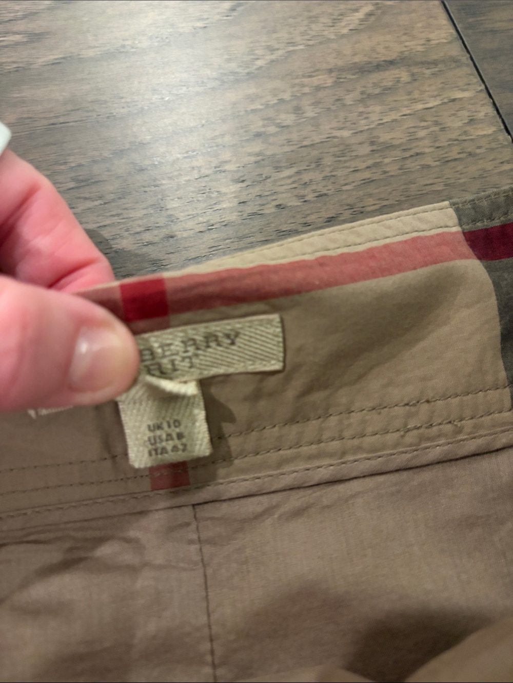 Burberry Brit Nova Check Cotton Pleated Skirt Sz 8 - Picture 5 of 8